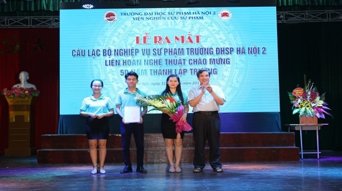 Lễ công bố quyết định thành lập và ra mắt Câu lạc bộ Nghiệp vụ sư phạm trường Đại học Sư phạm Hà Nội 2