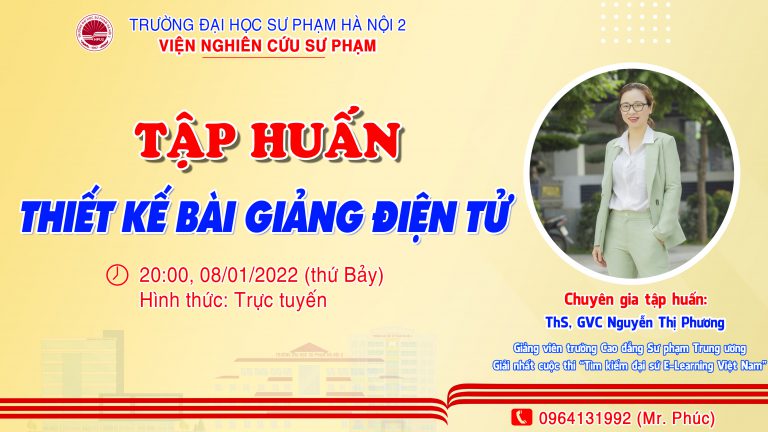 Tập huấn “Thiết kế bài giảng điện tử” – Mới mẻ và bổ ích!