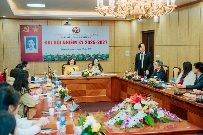 Đại hội các chi bộ trực thuộc Đảng bộ Trường Đại học Sư phạm Hà Nội 2, nhiệm kỳ 2025-2027 diễn ra thành công tốt đẹp