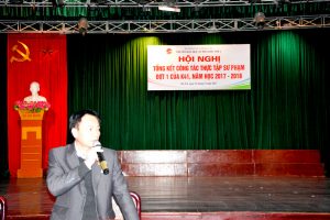 Hội nghị Tổng kết công tác thực tập Sư phạm đợt một, năm học 2017-2018