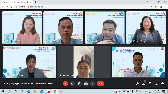 Hội nghị viên chức Viện Nghiên cứu Sư phạm năm học 2021-2022 diễn ra thành công tốt đẹp