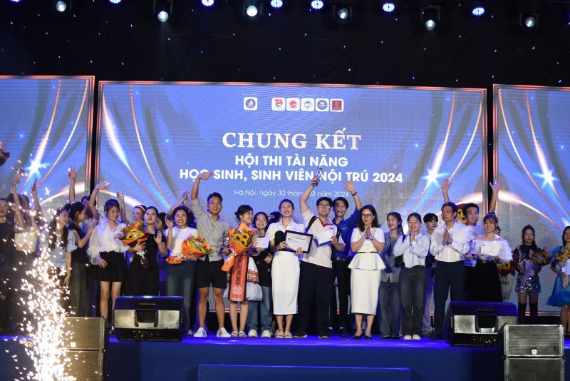 Đội thi Trường ĐHSP Hà Nội 2 giành Giải Nhất toàn đoàn tại Hội thi Tài năng học sinh, sinh viên nội trú năm 2024