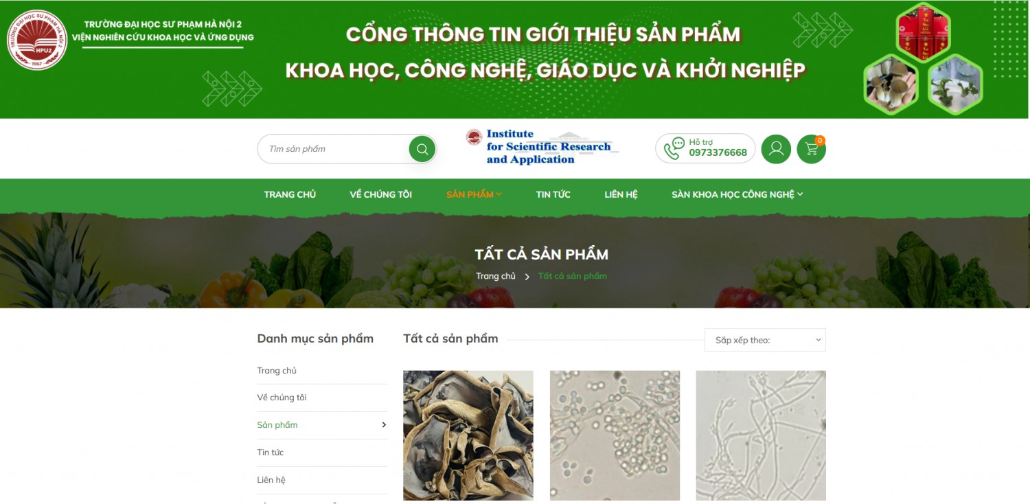 Giới thiệu Cổng thông tin Sản phẩm khoa học - Công nghệ, giáo dục và khởi nghiệp